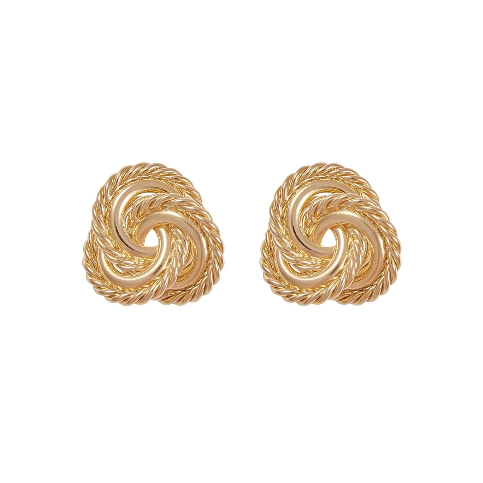 Sculpted gold-plated Givenchy knot clip-on earrings